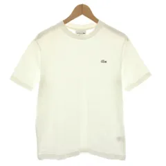 ラコステ LACOSTE クラシックフィット CLASSIC FIT アウトラインクロッククルーネックTシャツ カットソー 半袖 ワッペン FR3 白 ホワイト TH5830 /YTのサムネイル