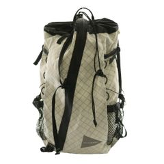 アンドワンダー and wander ECOPAK 30L リュックサック バックパック オフホワイト 黒 ブラック /SS ■OS