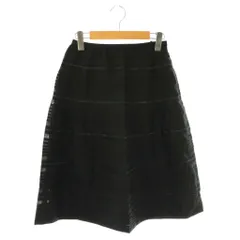 レリアン Leilian フレアスカート ミモレ ロング 9 黒 ブラック /AT ■OS ■GY48