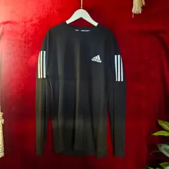 アディダス(Adidas) サイド 3本線機能性 長袖Tシャツ XL