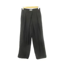 フレイアイディー FRAY I.D パンツ スラックス ワイドテーパード タック ストレッチ 1 M 黒 ブラック /AH15