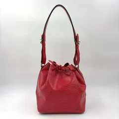 LOUIS VUITTON プチノエ エピ エピ カスティリアンレッド レザー レッド ショルダーバッグ ゴールド M44107