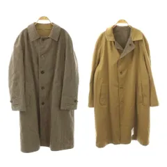 メゾンマルジェラ Maison Margiela リバーシブルウールステンカラーコート 千鳥格子 46 ベージュ マルチカラー S50AA0040 /DF ■OSのサムネイル
