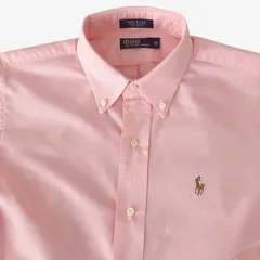 Polo Ralph Lauren ポロラルフローレン BDシャツ Size:18 メンズM相当 ピンク オックスフォード USA製 ボタンダウン 長袖 コットン100% アメカジ 古着
