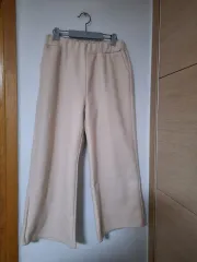 アイボリー色 レディース ワイド パンツ 2xl