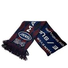 シュプリーム SUPREME ×Martine Rose マーティンローズ 24AW Scarf ロゴ フリンジ スカーフ マフラー ブルー ボルドー ブランド古着ベクトル 中古☆AA★▲260204のサムネイル