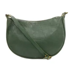 イルビゾンテ IL BISONTE ショルダーバッグ レザー クロスボディ ロゴ 緑 グリーン /JS ■GY18
