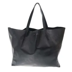 CELINE セリーヌ ホリゾンタル カバ レザートートバッグ  ブラック