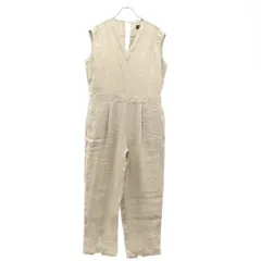SINME シンメ Vネック リネンオールインワン SS16-12 ベージュ M-short