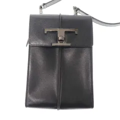 TOD’S トッズ Tタイムレス レザーショルダーバッグ  ブラックのサムネイル