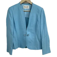 JUN ASHIDA(ジュンアシダ) ジャケット サイズ9 M レディース美品  - ライトブルー 長袖/春/秋