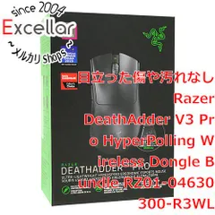 [bn:3] Razer　DeathAdder V3 Pro HyperPolling Wireless Dongle Bundle　RZ01-04630300-R3WL　Black　未使用のサムネイル