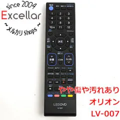 [bn:17] ORION　テレビ用リモコン　LV-007　電池カバーなしのサムネイル