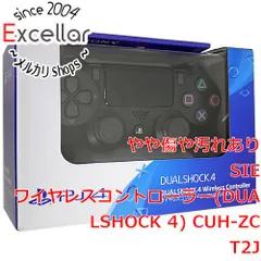 [bn:13] SONY　ワイヤレスコントローラー DUALSHOCK4　ジェット・ブラック　CUH-ZCT2J　本体のみ 元箱あり