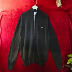 ラコステ(LACOSTE) コットン ジップアップ カーディガン US L size