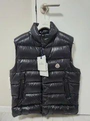 新品 モンクレール Tシャツ ベスト 光沢 ブラック 5 size