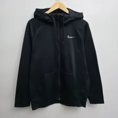 XL NIKE ドライフィット フードジップアップ ブラック