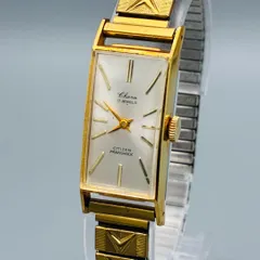 【ヴィンテージ】CITIZEN Charm 17石 手巻き スクエア 稼働品