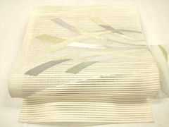 正絹 夏 名古屋帯 栗繭 紗紬 モダン図案 美品 訳あり - メルカリ