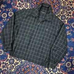 YVES SAINT LAURENT イヴ・サンローラン (YSL) VintageGoldentex ウィンドブレーカー ブルゾン ブルー