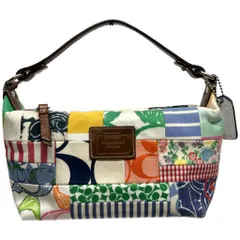 COACH コーチ ハンドバッグ アクセサリーポーチ ショルダーバッグ ミニバッグ パッチワーク シグネチャー レディース