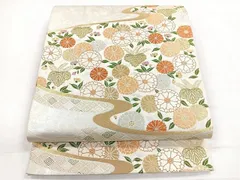 平和屋着物◎六通柄袋帯　唐織　道長花文　金銀糸　正絹　逸品　CABD4816nb