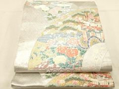 V3356 ○高級 正絹 唐織 六通 袋帯 - メルカリ