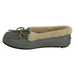 UGG(アグ) ローファー 25 レディース ソラーナ ローファー 1020041 ライトグレー×アイボリー ムートン