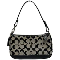 COACH コーチ ハンドバッグ アクセサリーポーチ ショルダーバッグ ミニバッグ シグネチャー 6094 ブラック レディース