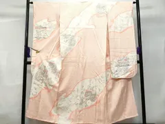 平和屋着物■豪華振袖　駒刺繍　絞り　道長御所車花文　やまと誂製　正絹　逸品　CABC8978fb