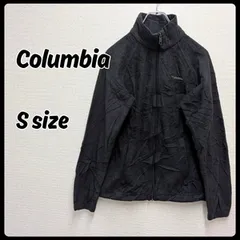 Columbia アウター フリースジャケット フルジップ Sサイズ ブラック 古着 コロンビア