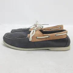 t■【 27.5cm 】ティンバーランド/Timberland A25NQ レザーデッキシューズ■紺/MENS/56【中古】