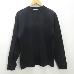 g■カルバンクライン/CALVIN KLEIN JEANS ロンT/カットソー【M】黒/men's/59【中古】■