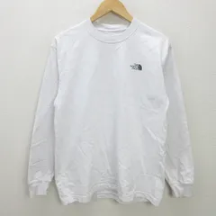 Q■ザノースフェイス/THE NORTH FACE L/S Back Square Logoバックスクエアロゴ ロングスリーブTシャツ■白【 メンズM 】MENS/71【中古】