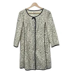 SUPERBEAUTY(スーパービューティー) コート サイズ40 M レディース美品  - アイボリー×黒 七分袖/春/秋