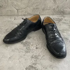 美品　BALLY バリー　レザーシューズ　ドレスシューズ　ウィングチップ　メダリオン　レースアップ　革靴　ウィメンズ　男女兼用　黒　ブラック　24cm