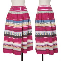 45rpm 45R 花柄抜染プリーツ切替スカート 紺3 - メルカリ