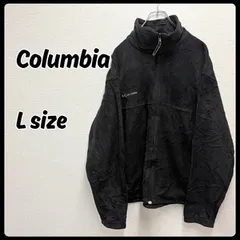 Columbia アウター ジャケット フリース Lサイズ ワンポイントロゴ ブラック コロンビア