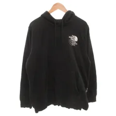 ザノースフェイス THE NORTH FACE パーカー フーディ ロゴプリント 長袖 XL 黒 ブラック /FF ■GY61