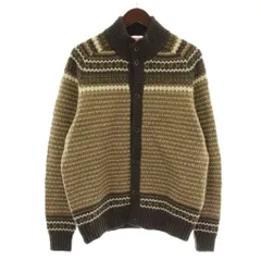 マックレガー マクレガー McGREGOR ニット セーター ウール 長袖 ハイネック ノルディック柄 L 茶色 ブラウン /XZ ■GY60