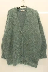 【中古】 forksy レディースカーディガン F モンスターシャギーニットルーズVネックカーディガン forksy F 青 ブルー 無地