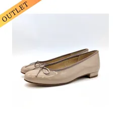 23.5cm/No.895/B品(224003)/ヒップス HIPS ヒールアップバレーパンプス （オークエナメル）