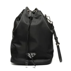 PRADA プラダ ハンドバッグ ナイロン Re-Nylon ポーチ 巾着 トライアングルロゴ 1NS309【中古】