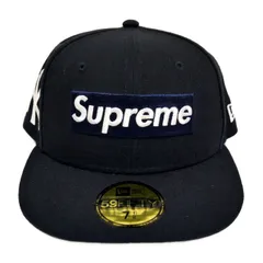 Supreme×NEW ERA×MLB Teams ニューエラ メジャーリーグ 国内正規 24SS New York Yankees NY Box Logo Cap ヤンキース NY ボックスロゴキャップ Navy ネイビー 紺 7 1/8 56.8