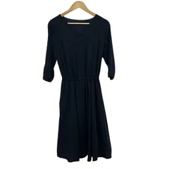 Mystrada(マイストラーダ) ワンピース サイズ38 M レディース美品  - ダークネイビー 七分袖/ロング