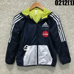 アディダス ネイビー ウィンドブレーカー キッズ
