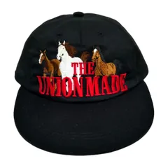 THE UNION THE COLOR ザユニオン 国内正規 26SS THE HORSE CAP ホース刺繍キャップ 馬 干支 TCH-00162 BLACK ブラック 黒 FREE