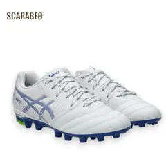 アシックス DS LIGHT JR GS ホワイト/アシックスブルー ジュニア サッカースパイク 人工芝 土対応 ディーエスライト 子供用 1104a054-102 22.0