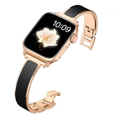 Apple Watch コンパチブル バンド、調整簡単 かわいいスリム メタルアップルウォッチ 49mm、対応 ベルト、レディース Apple 46mm Watch 45mm ベルトSeries 44mm 11 1） 10 SE 2 9 3 8 Series 