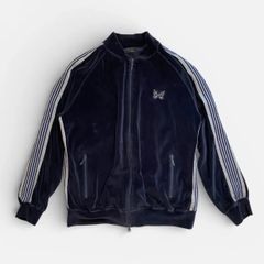 Needles ベロア トラックジャケット XL ネイビー - メルカリ